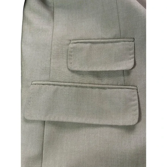 Apollo King Super 150's Hand Stitching Suit Jacket Mens Sz 52L Beige Blazer NWT